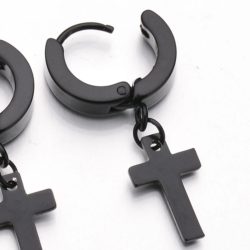 Поп панк из нержавеющей стали в форме Креста для мужчин и женщин лучший друг