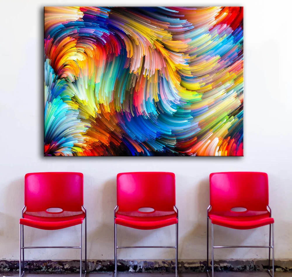 ХДАРТИЗАН Раскрашенные линии 734091 масляная живопись на холсте для стеновой картинки гостиной плакаты и печатные материалы без рамы.