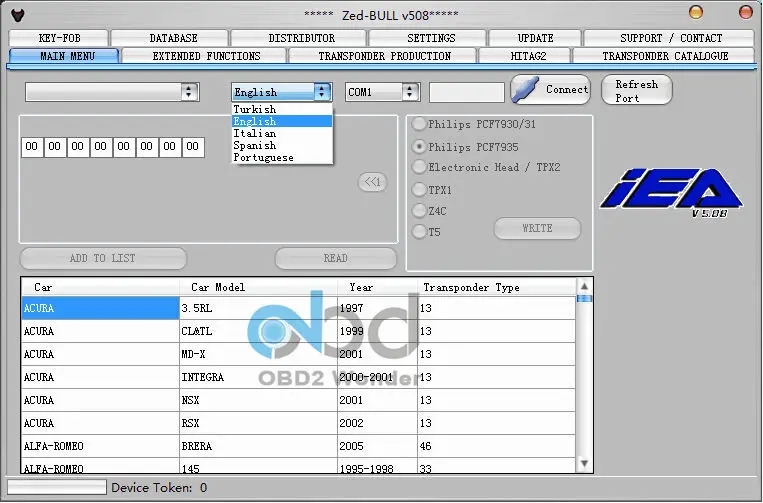Лучшая цена интеллектуальный мини-zedbull Автомобильный ключ транспондер Zed Bull Hw V5.02 Sw V508 Мини Zed-bull Obd2 Ключевые программист для 8c 8e чипы