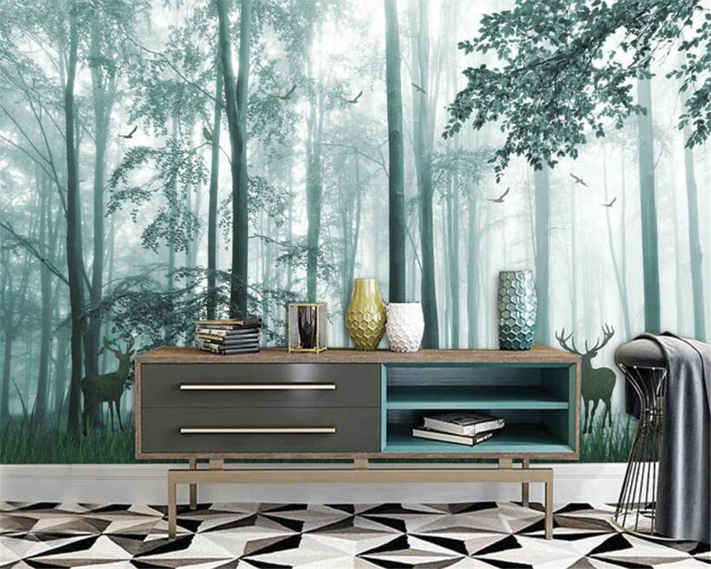 

Beibehang Custom wallpaper nature dreams forest deer background wall 3d wallpaper 3 photo wallpaper murals papel pintado pared