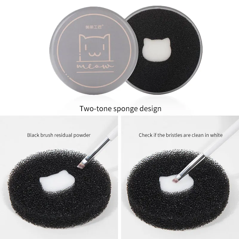 3 шт./компл. Кисть для макияжа скраб порошок удаления цветная Губка Очиститель