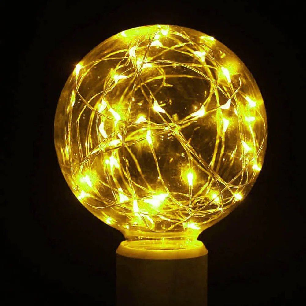 Винтажный дизайн Сказочная Светодиодная лампа Эдисона Шариковая G95 E27 85 V 265 RGB