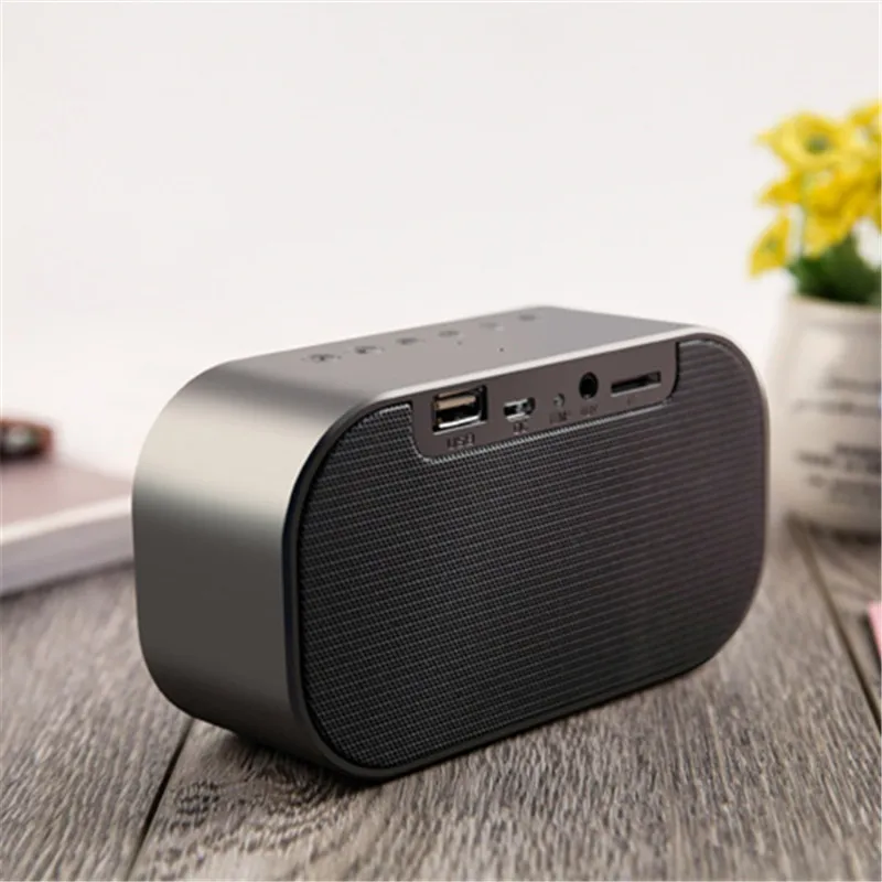 HAAYOT портативный многофункциональный динамик с Bluetooth мини Беспроводной интеллектуальный будильник светодиодный Отображение времени температуры громкий динамик