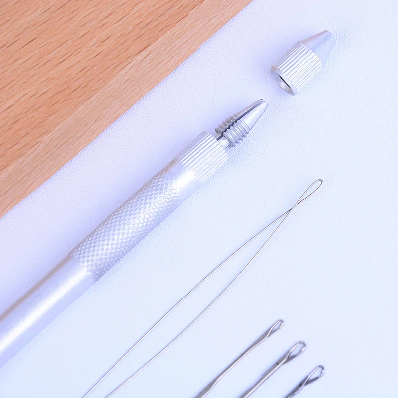 Профессиональный Нержавеющая сталь прибор для наращивания волос ленты крюк