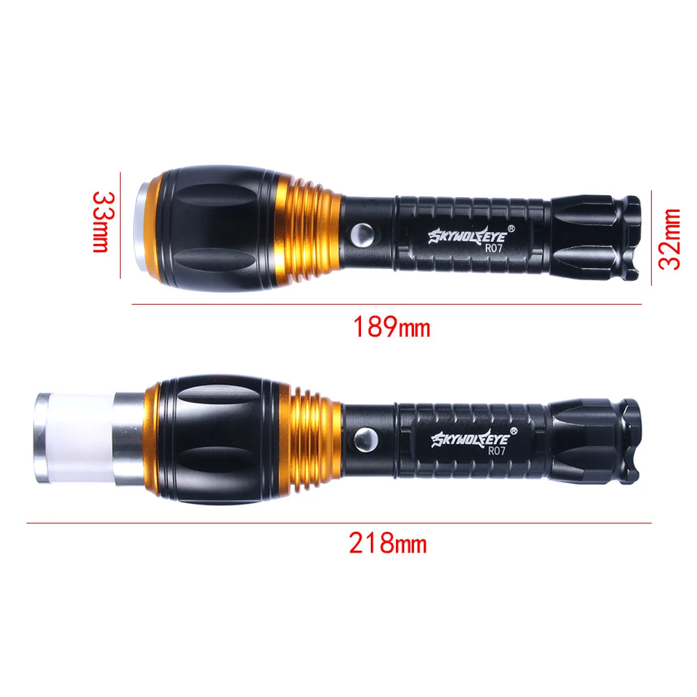 Цена 500LM USB перезаряжаемые фонарик XPE Led ручной зумируемый Электрический фонарь 5 режимов факел для 18650 или AAA батарея использования кемпинга Рыбал...