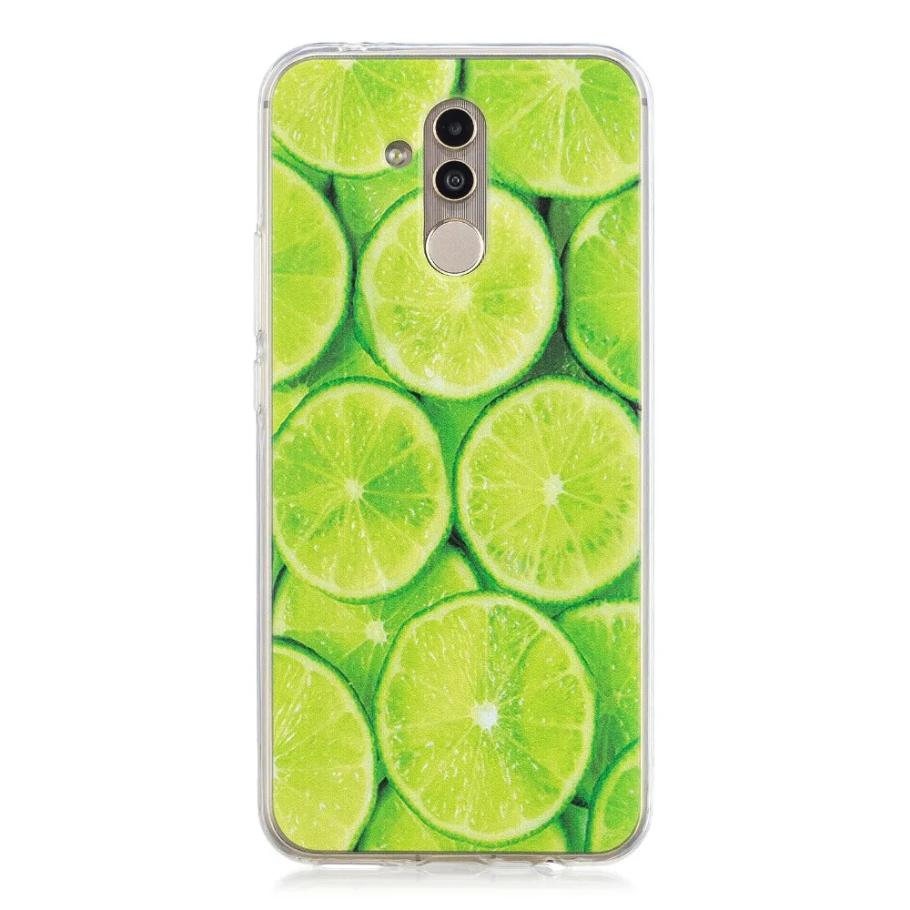 Силиконовый чехол для huawei mate 20 lite fundas hoesje Cute funny piza Unicorn Watermeboom tpu Lite