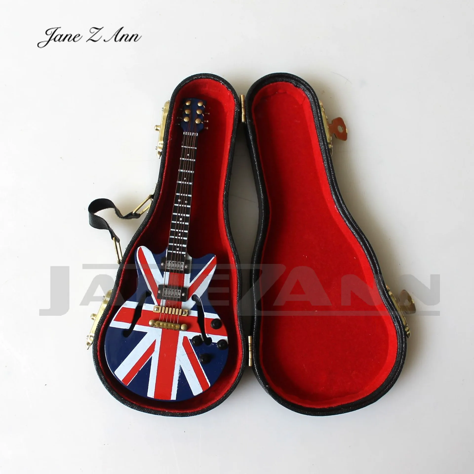 guitar UK 14x5cm Jane Z Ann, реквизит для фотосъемки новорожденных, саксофон, скрипка, гитара, инструменты для фотосессии новорожденных, Креативные аксессуары для детской фотостудии - Цвет: guitar UK 14x5cm