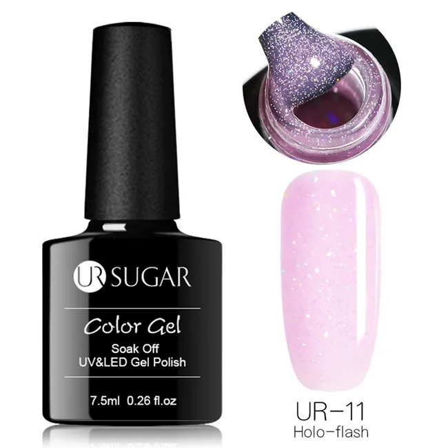 11 Ur Sugar, 7,5 мл, быстрое удлинение, гель, прозрачный, розовый, для ногтей, для наращивания, УФ-гель, для дизайна, полигель для ногтей, акриловый, для пальцев, Гель-лак - Цвет: 11