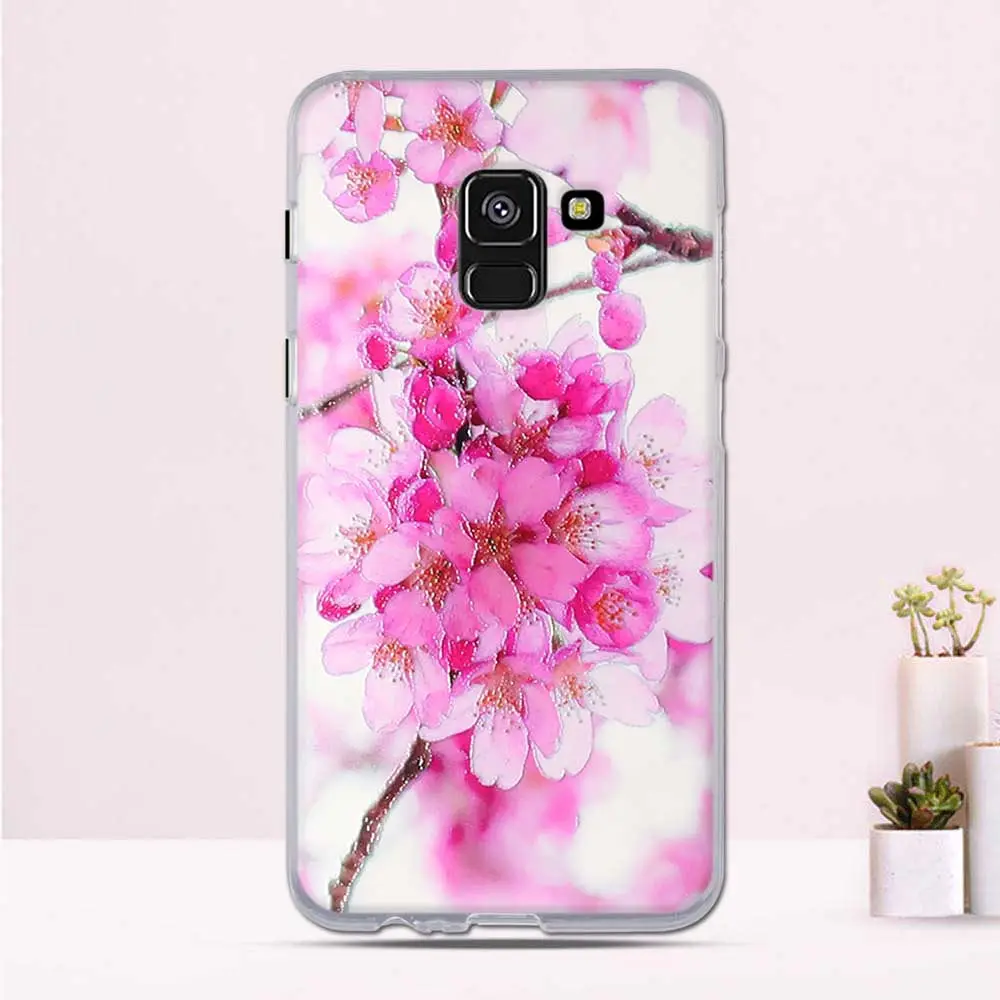 Чехол для телефона Samsung A8 2018 силиконовый мягкий защитный задний бампер из ТПУ Plus