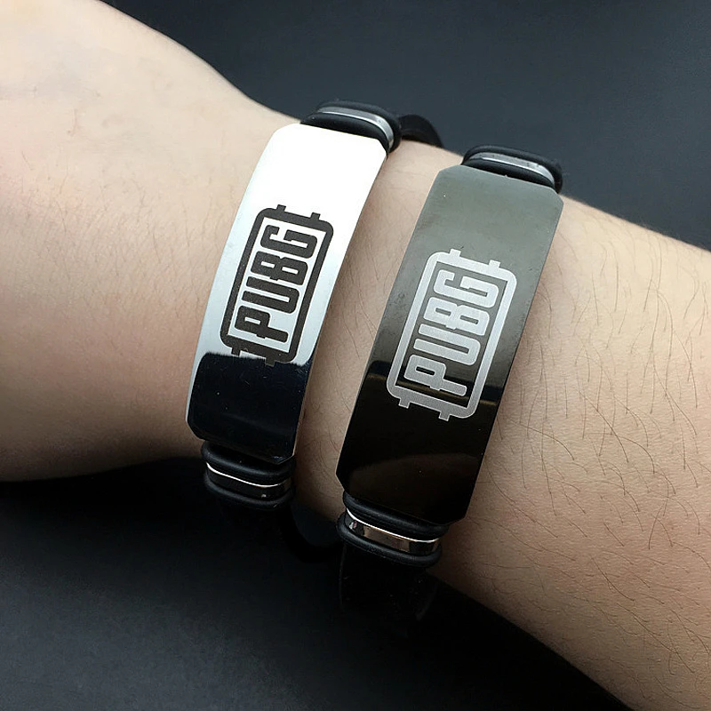 Игровой браслет pubg для косплея реквизит из нержавеющей стали Braelets PLAYERUNKNOWNS BATTLEGROUNDS аксессуары для женщин и мужчин
