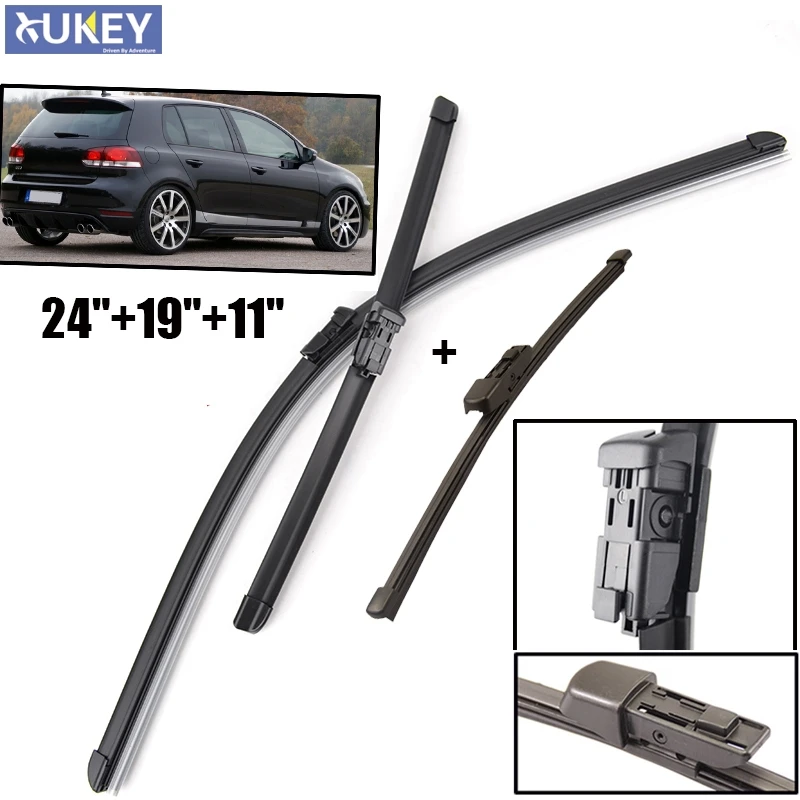 Щетки стеклоочистителя Xukey для VW GOLF 6 Hatchback 2008 2009 2010 2011 2012|wiper blade|windscreen wiper bladewindscreen |