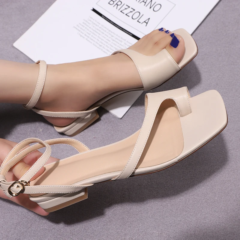 100% коровья кожа босоножки на низком каблуке женская обувь туфли платформе и
