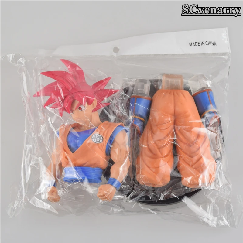 Большой размер 30 см аниме Dragon Ball Z Супер Saiyan Сон Гоку Гоко красные волосы Ver. ПВХ