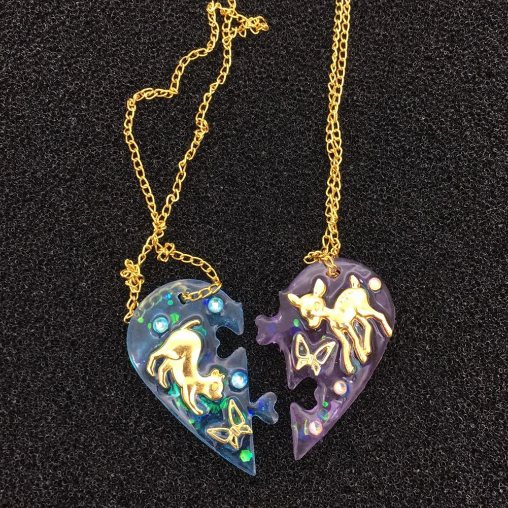 2 шт./компл. силиконовая форма в форме сердца для изготовления ювелирных изделий