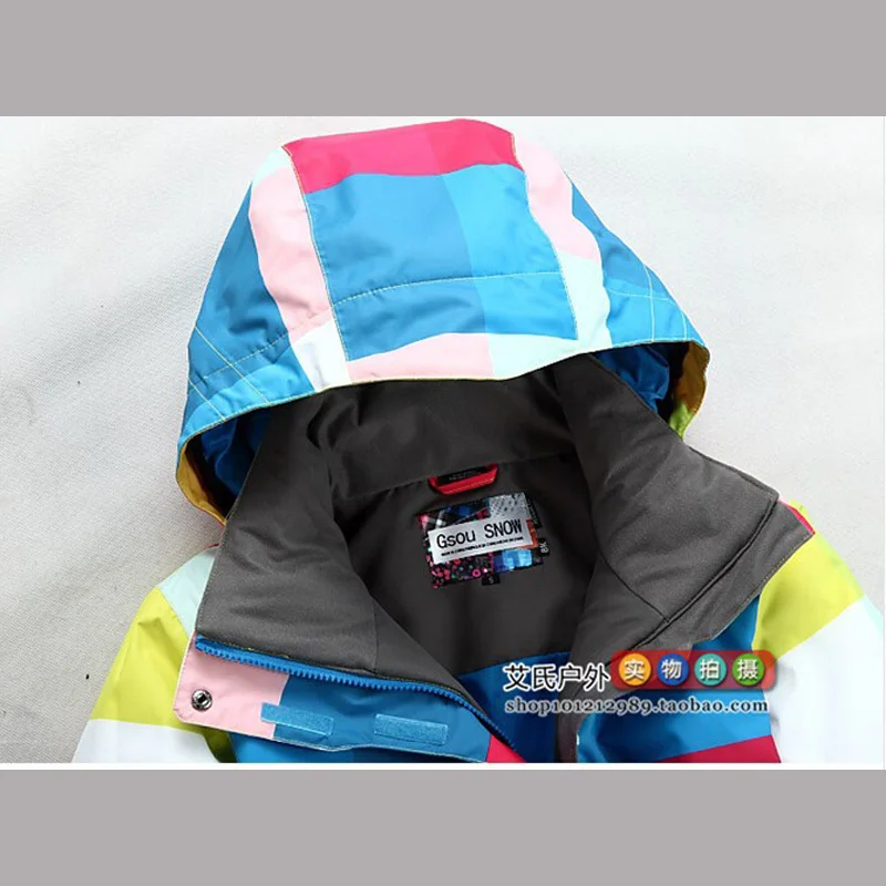 Бесплатная доставка зимняя Лыжная одежда для улицы Женская ветрозащитная теплая
