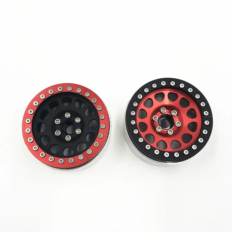 4 шт. колесные диски из алюминиевого сплава 2 дюйма для 1/10 RC Rock Crawler Axial SCX10 RR10 Wraith 90056
