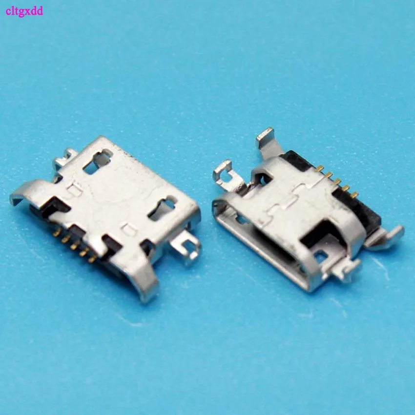 Clgxdd 100 шт. Micro USB 5pin Тяжелая пластина 1,28 мм без бокового плоского рта без завивки боковой гнездовой разъем для мобильного телефона