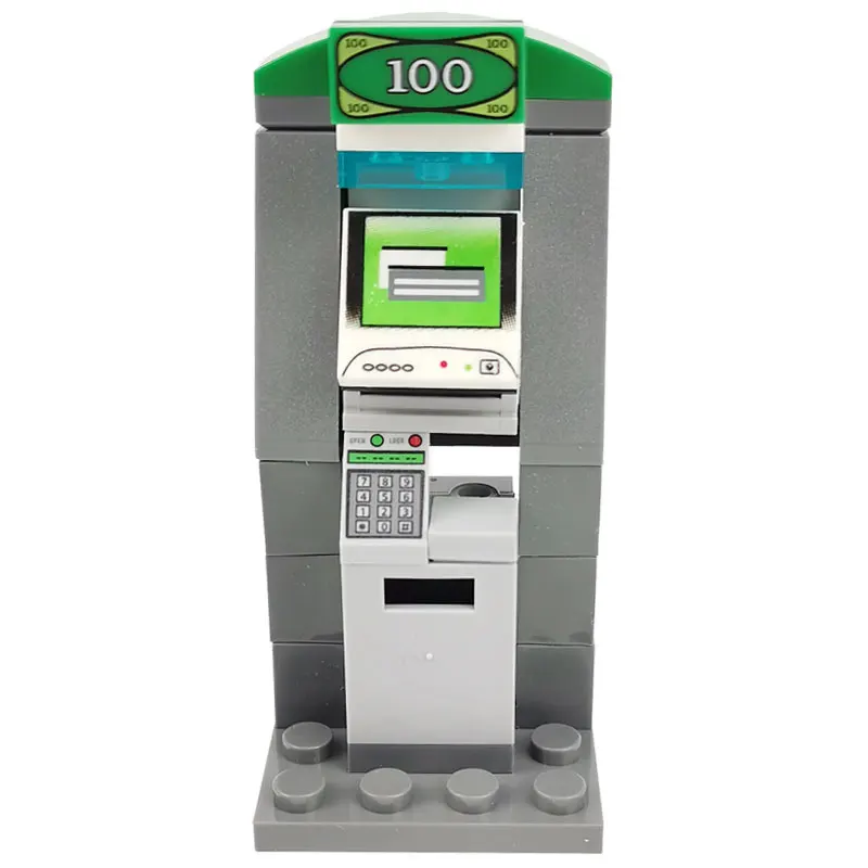 Блокировочные блоки кубики MOC ATM Набор строительных блоков игрушки для детей