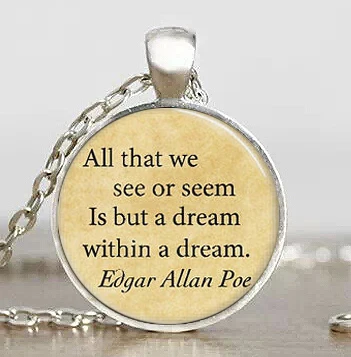 Стимпанк Edgar Allan Poe кулон книга стальное мужское ожерелье цепь из стали 1 шт./лот