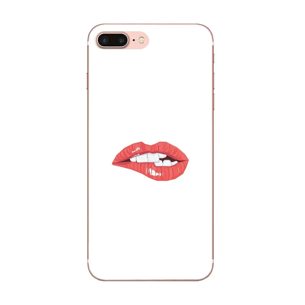 Красный сексуальный вампир губы Золотой зуб и буй язык для Galaxy J1 J2 J3 J330 J4 J5 J6 J7 J730 J8