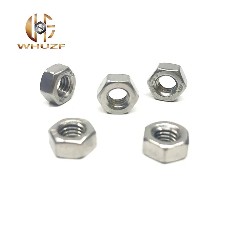 20 шт. M1/M1.2/M1.4/M1.6/M2/M2.5/M2.6/M3 Метрическая резьба DIN934 304 шестигранные гайки из