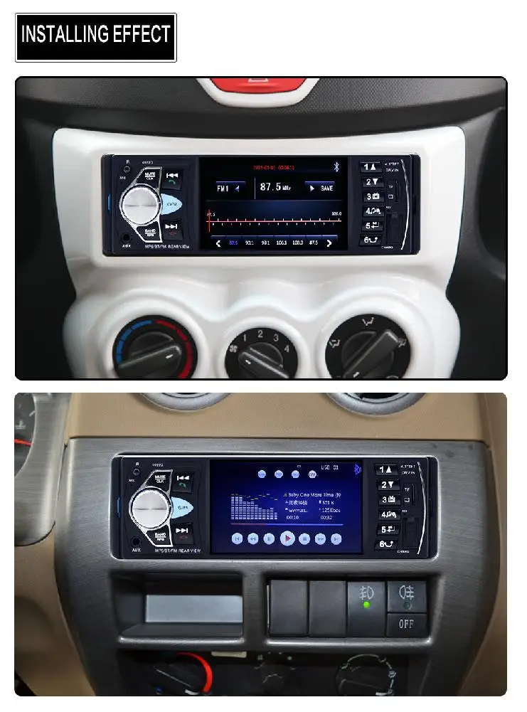 1 Din 4 дюйма аудио автомобильный fm-радио Android мультимедиа Mp5 плеер авторадио Bluetooth
