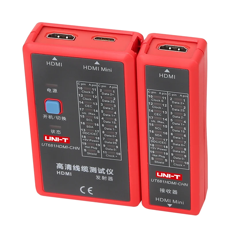 UNI-T UT681A/UT681L/UT681C/UT681HDMI Многофункциональный портативный кабель Finder набор сетевой