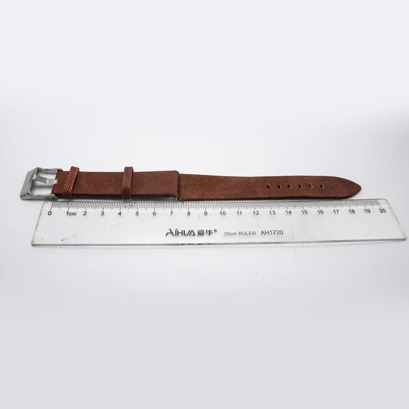 ремешок для часов часы женские мужские Джинсовая Ткань PU кожаный 20 ММ ремешки