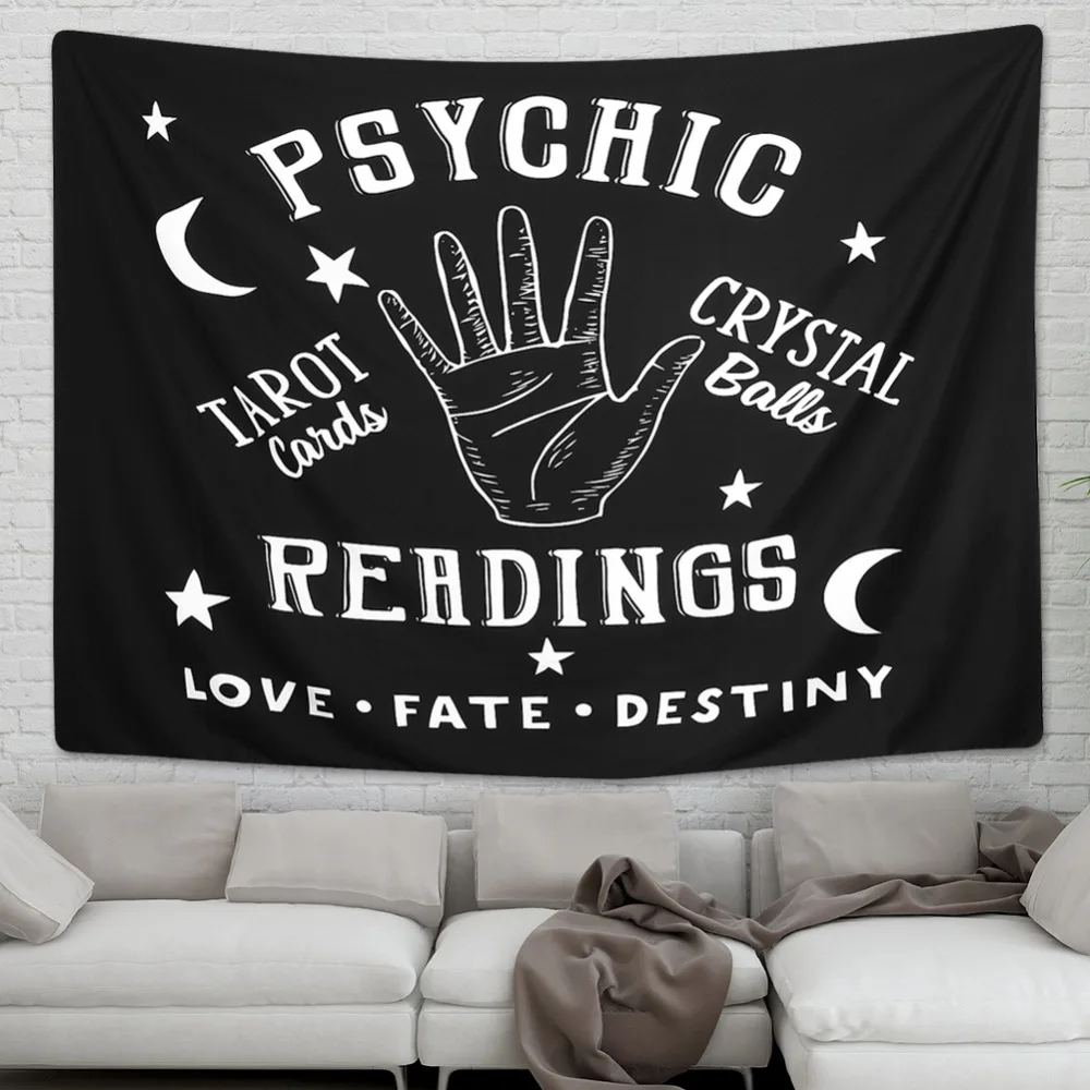 Dremisland Таро гобелен настенный белый и черный Palmistry ручная энергия гобелены настенные гобелены украшения для общежития дома