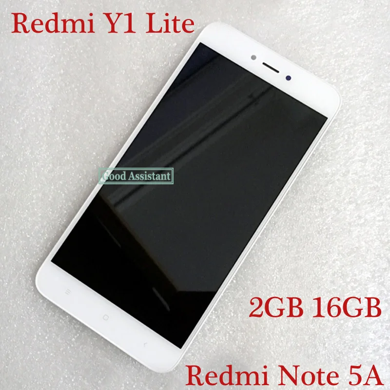 ЖК дисплей и дигитайзер сенсорного экрана в сборе с рамкой для Xiaomi Redmi Note 5A / Prime pro