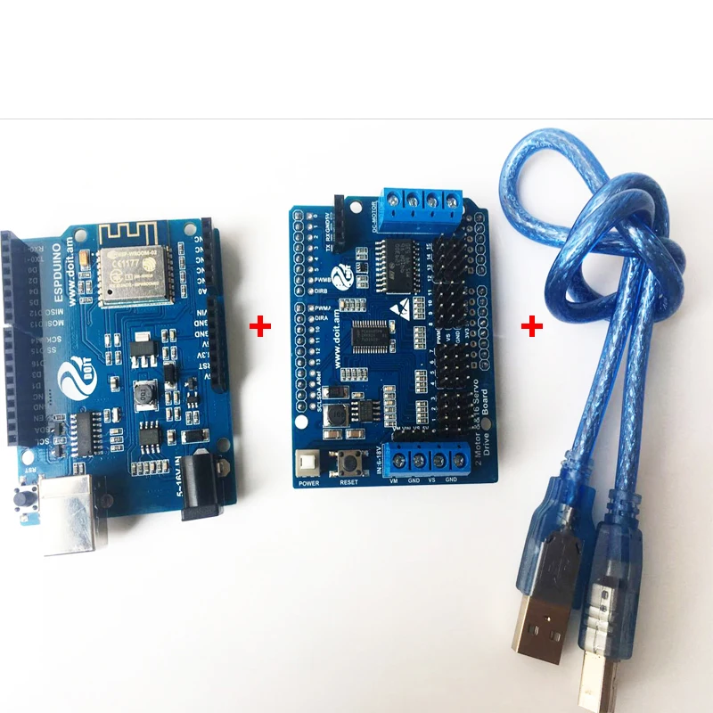 Комплект контроллера ESPduino: 2 канальный двигатель и 16 канальная сервопривод + ESPduino
