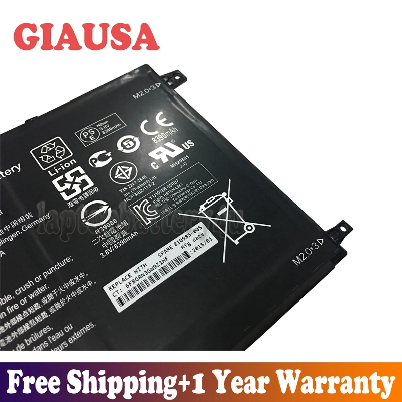 GIAUSA новая 3 8 В 33Wh DO02XL батарея для HP Pavilion X2 10 HSTNN-LB6Y TPN-I121 серии TPN-I122 | Компьютеры и