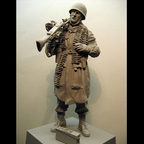 1:16 набор моделей солдат из смолы Неокрашенная и несобранная модель 1676D|model kit|ww2