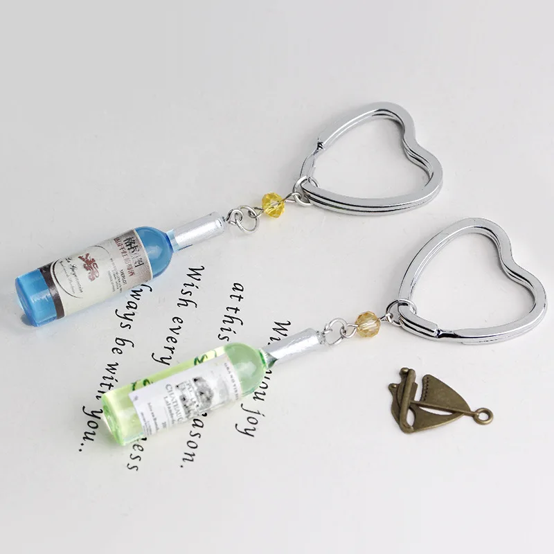 2018 пивная бутылка пара ключей брелок для телефон подключенный к мобильному