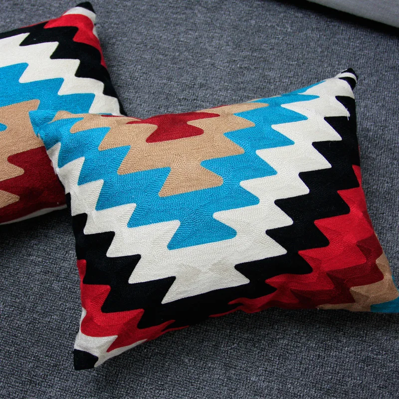 2 шт. прямоугольные наволочки с вышивкой 35 х45 см | Дом и сад