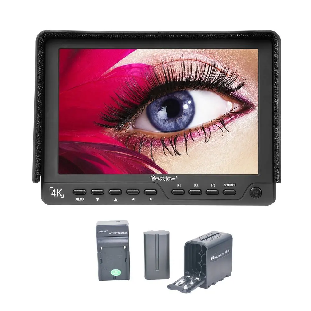 Bestview S7 накамерный монитор 4K 7 дюймов 1920*1200 HDMI HD полевой монитор камера помощь видеомагнитофон+ аккумулятор NPF, зарядное устройство, чехол