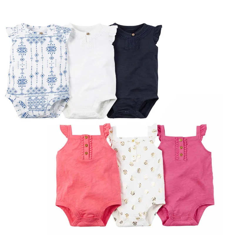 3 шт. детское хлопковое боди без рукавов на возраст 6 24 месяца|bebe bodysuit|bodysuit summerbodysuit