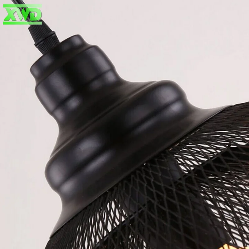 Винтажная железная сетчатая Подвесная лампа для магазина