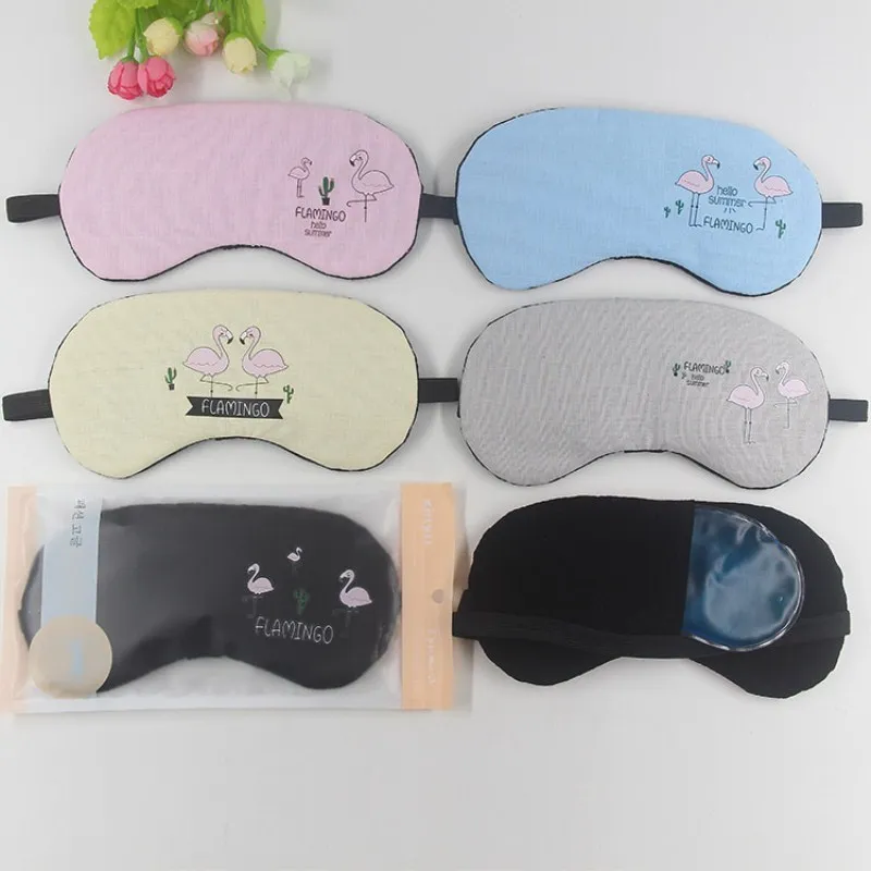 1 шт. милые уход за кожей лица дизайн тени для век затенение хлопок очки сна хорошо