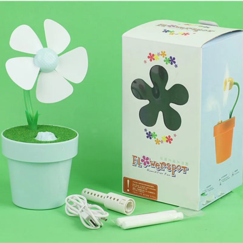 Цветочный горшок увлажнитель воздуха USB Перезаряжаемый очиститель вода аромат