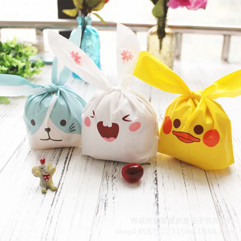 1 упак. Kawaii Банни печенье Сумки Свадебные украшения милый Пасхальный кролик уха