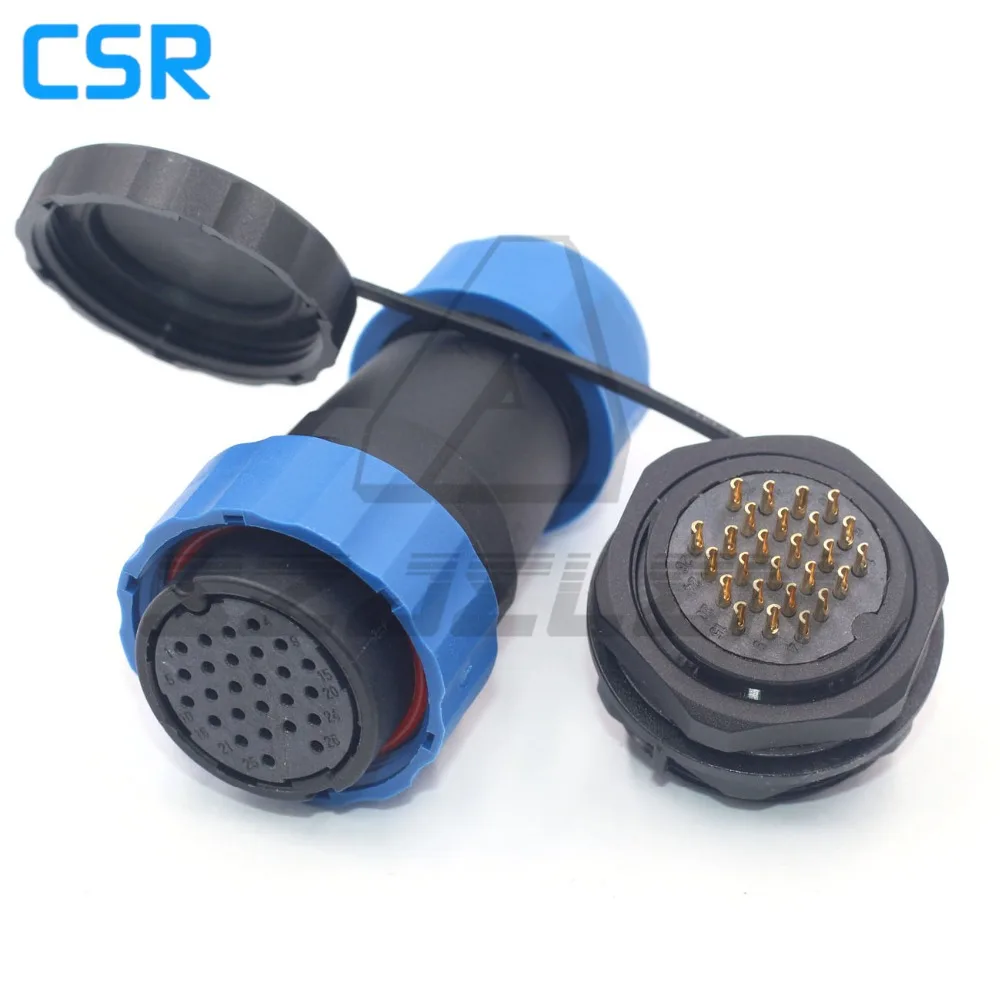 SD28TP-ZM 26pin Водонепроницаемая штепсельная розетка панель монтажный Разъем