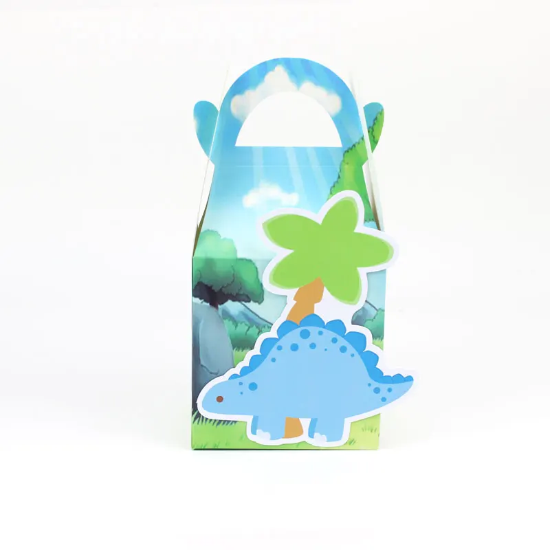 blue 1 Динозавр пользу коробка подарочная коробка конфет коробка кекс коробка для мальчиков День рождения Аксессуары дети Событие и Партия поставки - Цвет: blue 1