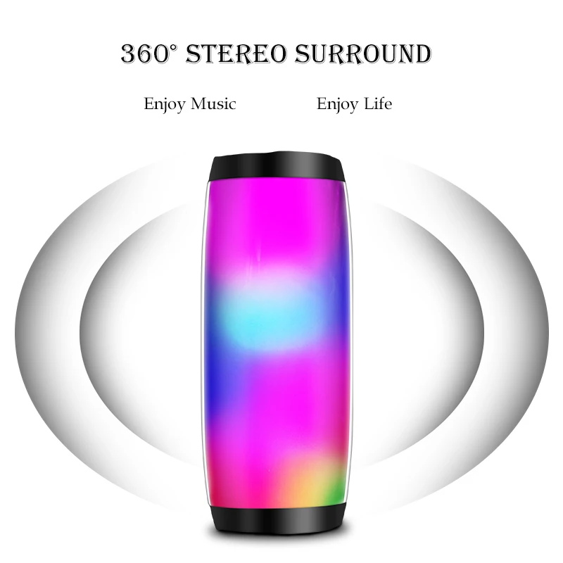 Keepever портативный светодиодный Bluetooth динамик водонепроницаемый fm радио