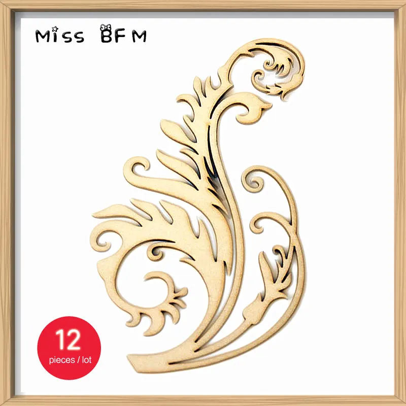 12 шт. деревянные цветы 130x85 мм | Дом и сад