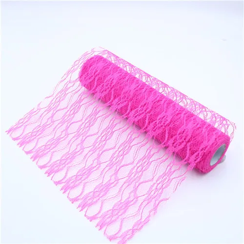 watermelon red 0,33*10 ярдов кружева рулонные Тюлевая Ткань DIY Baby Shower пачка юбка украшение на День Благодарения Свадебная вечеринка стол флаг украшения для дома - Цвет: watermelon red