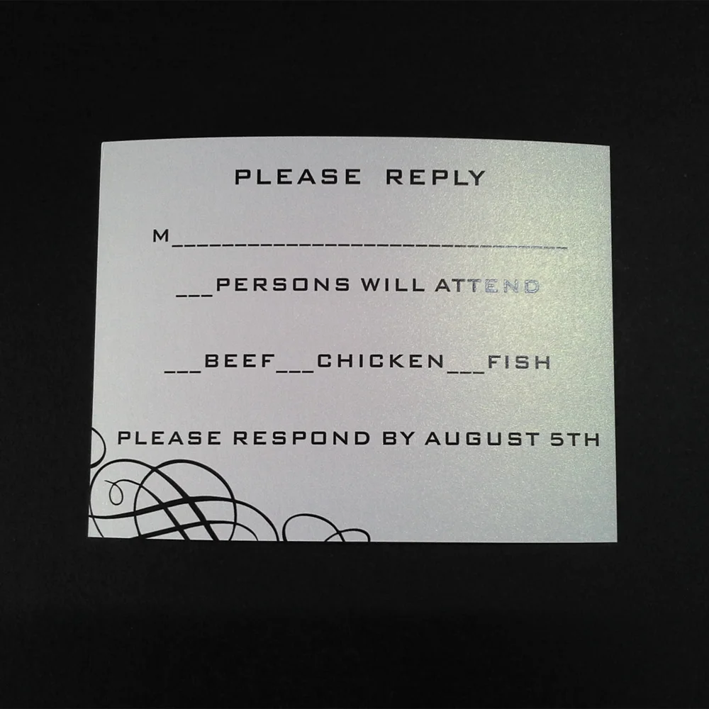 

Печатные 148*100 мм абстрактные элементы бумажные открытки для ответа на приглашение с пустыми конвертами RSVP (1 лот = 50 шт)