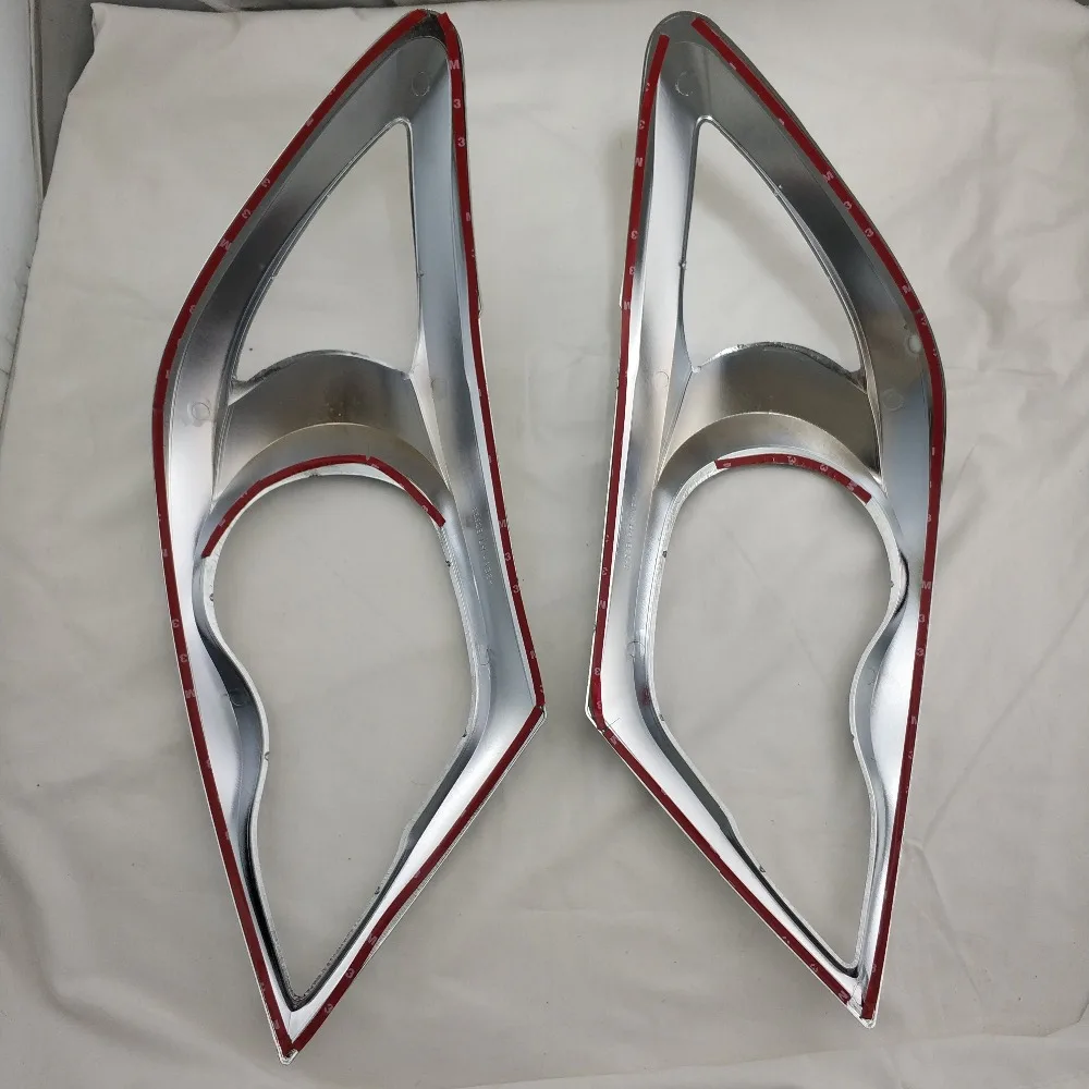 Для Toyota Hilux Vigo 2007 2008 2009 2010 2011 LED головной свет лампы Отделка Рамка протектор Стикеры автомобильные аксессуары для стайлинга, комплект из 2 предметов