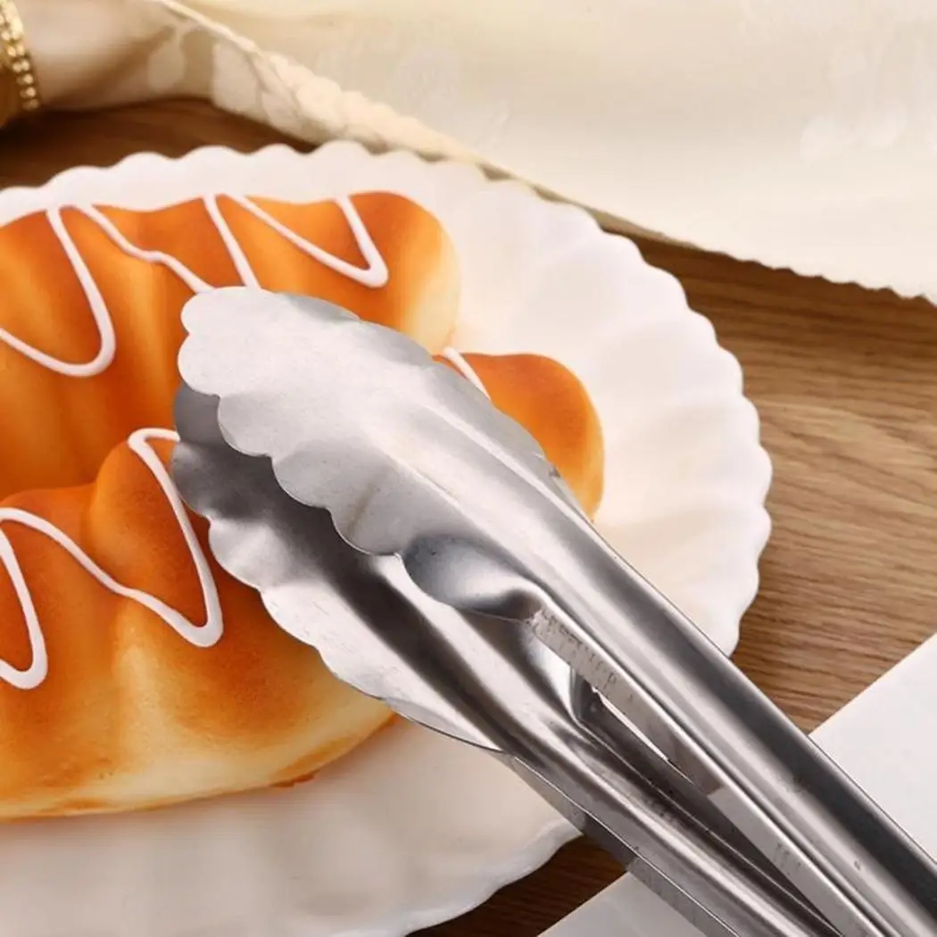 Кухонный инструмент Салат Хлеб Барбекю буфет из нержавеющей стали зажимы для еды