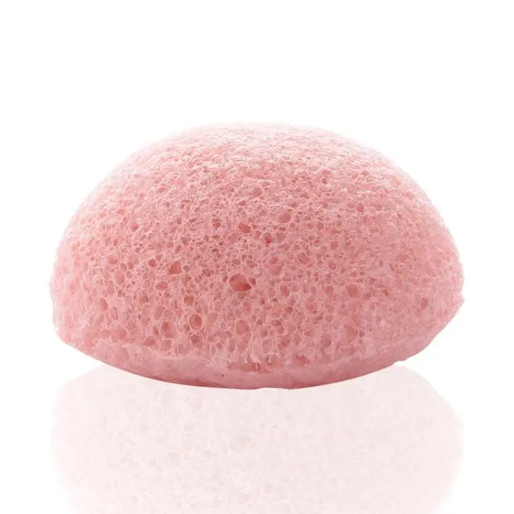 pink Fulljion спонж-Конняку натуральный уход за кожей лица Чистящая моющая Губка косметическая пуховка флаттер губка Konnyaku очищающие инструменты - Цвет: pink